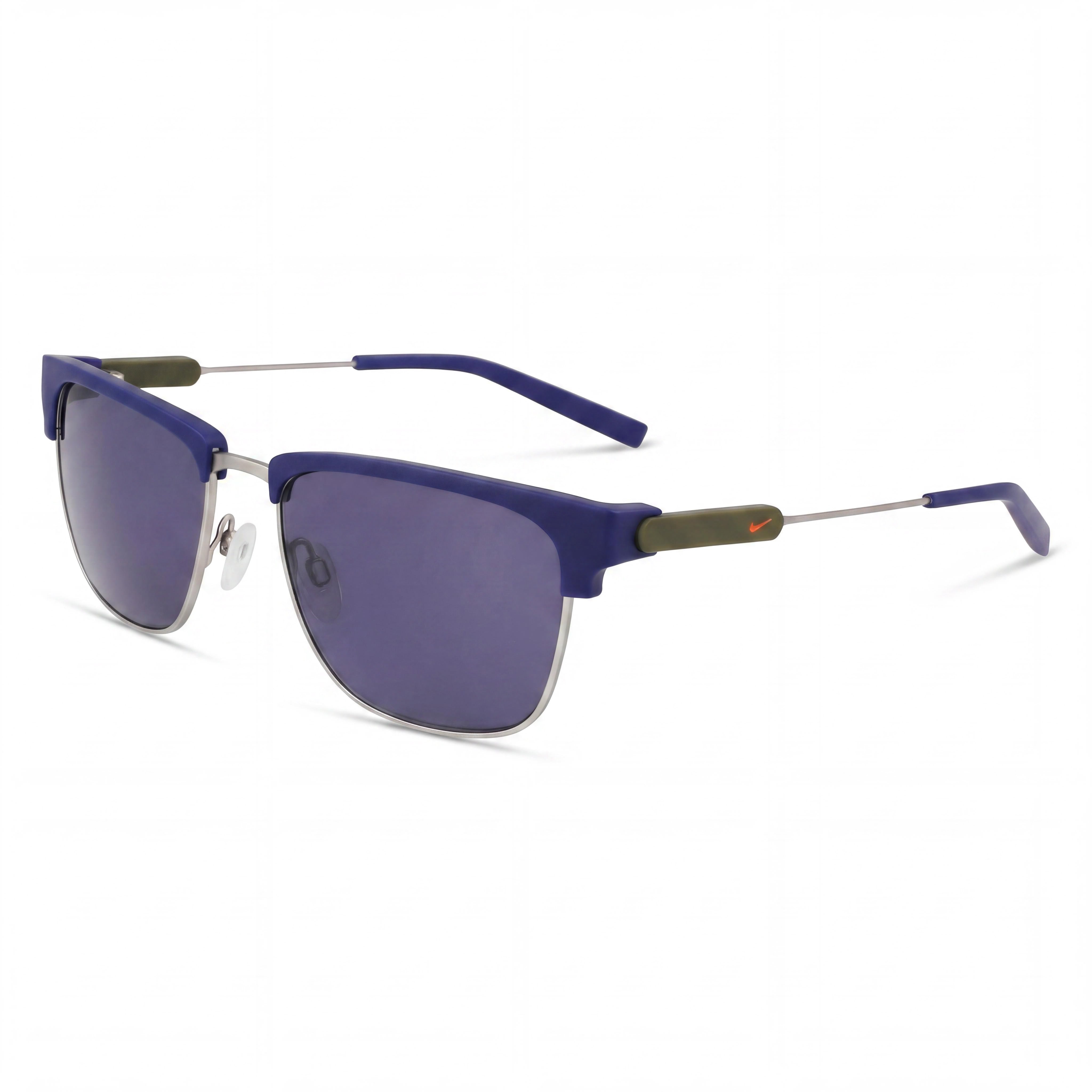 Gafas de sol Nike Essence Groove IF1092X de plástico no polarizadas para hombre, montura azul mate, lentes grises, 56-18-145, Photo 1