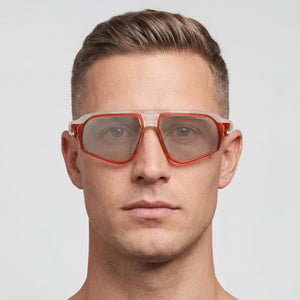 Nike Flyfree E Fv2389 Rectangle Sunglasses Unisex — interior view, Non-Polarized lens detail