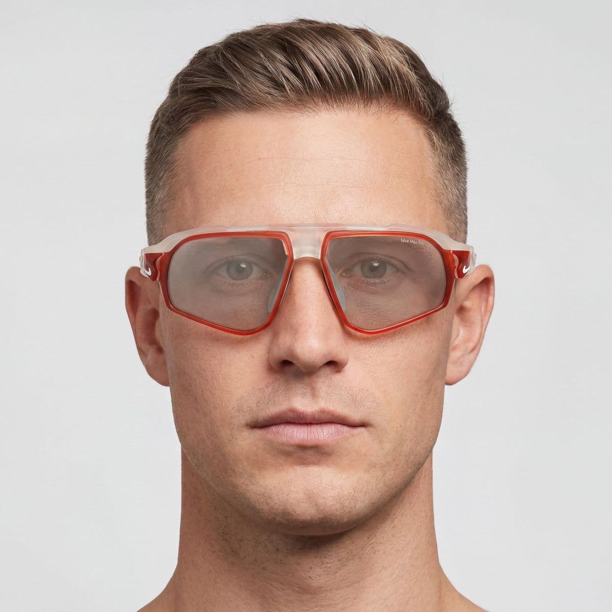 Nike Flyfree E Fv2389 White / Red Rectangle Sunglasses Unisex, 59mm, Photo 4