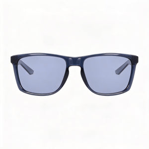 Nike Fortune Fd1692 Rectangle Sunglasses Unisex — side view, Non-Polarized Dark Gray Silver Flash lens