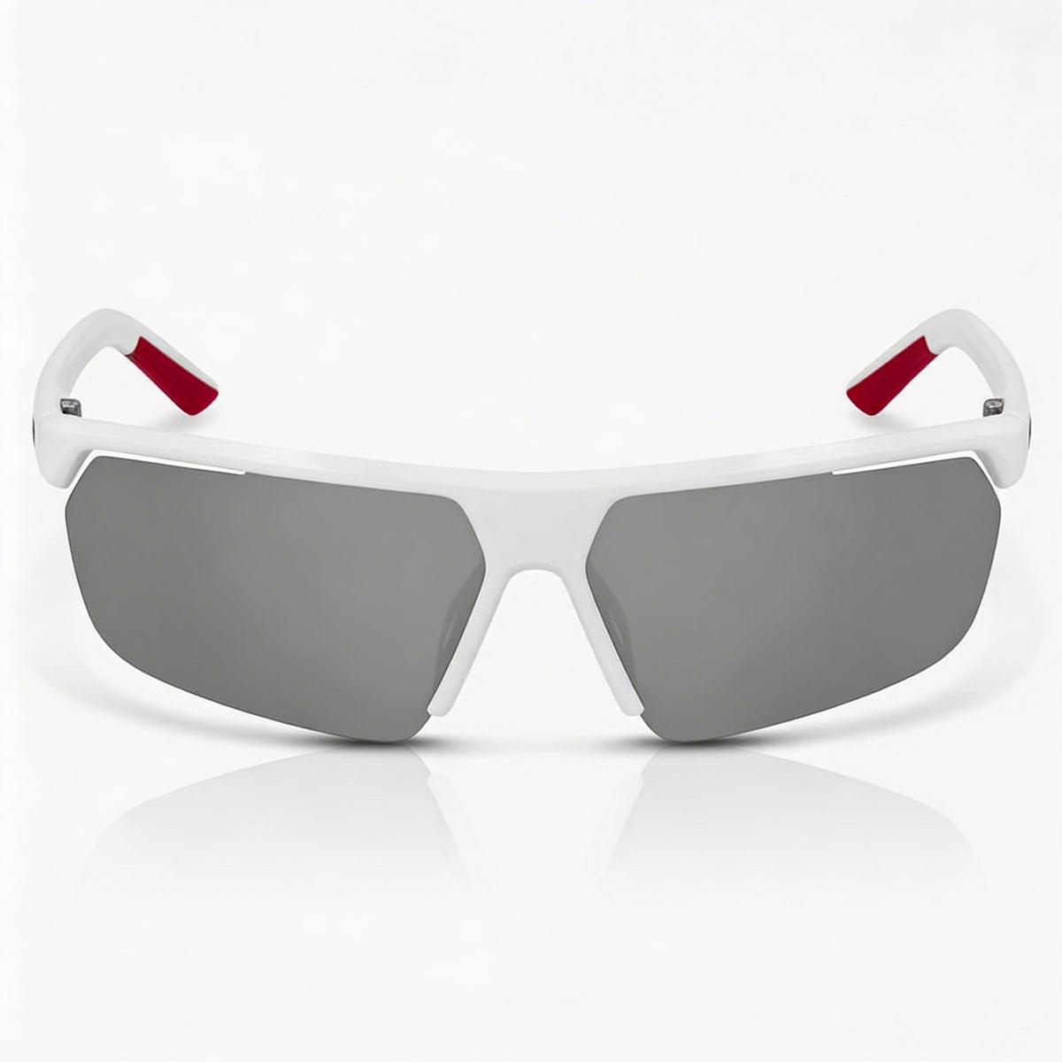 Nike CW4670 White, Wolf Grey, Silver Flash Shield Sunglasses Unisex, Photo 2