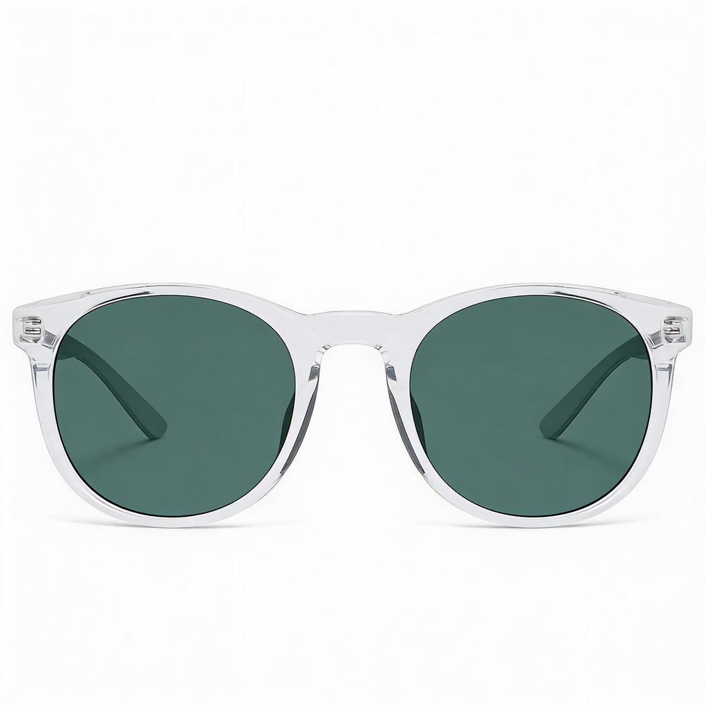 Nike Horizon Ascent DJ9920 Round Sunglasses Unisex — front view, Bio Injected frame