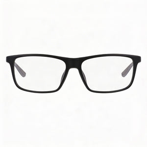 Nike Modern Rectangle Eyeglasses for Women — front view, Plastic frame