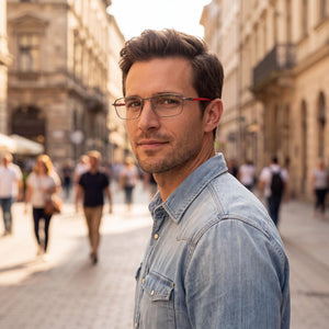 Nike 6067 Silver Eyeglasses Men — lifestyle wear, office and screen work daily