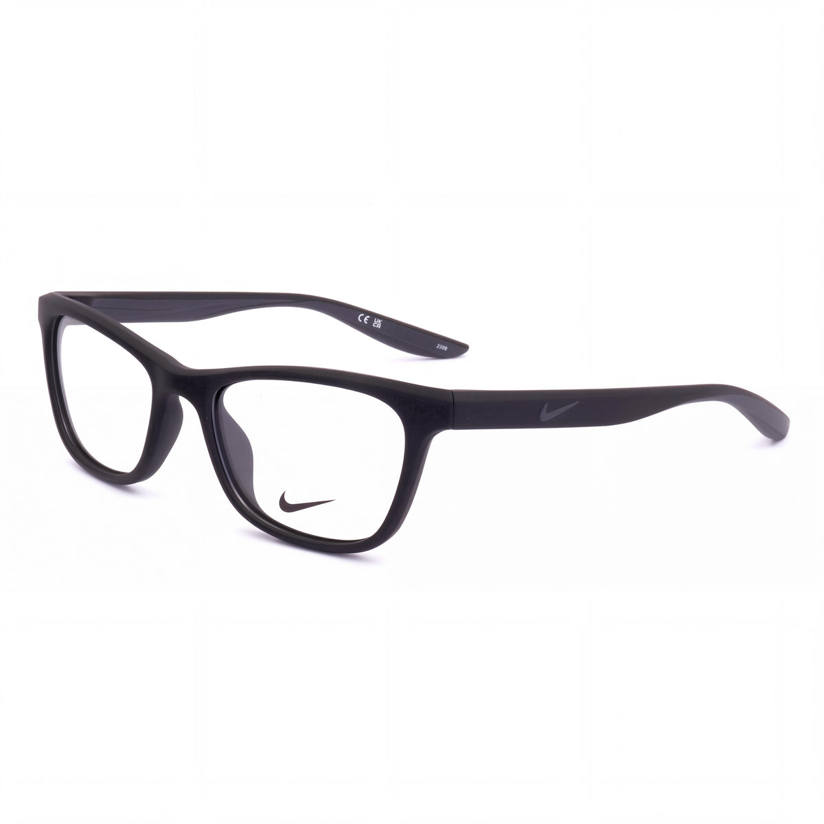 Nike NK7047 Matte Black Rectangle Eyeglasses Unisex, 52mm, Photo 1