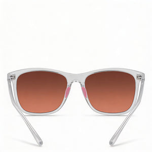 Nike Passage Ev1199 Square Sunglasses Unisex — side view, Non-Polarized Brown Gradient Copper Flash lens