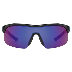 Nike SHOW X1 DX6520 010 Shield Sunglasses for Men — front view, Plastic frame