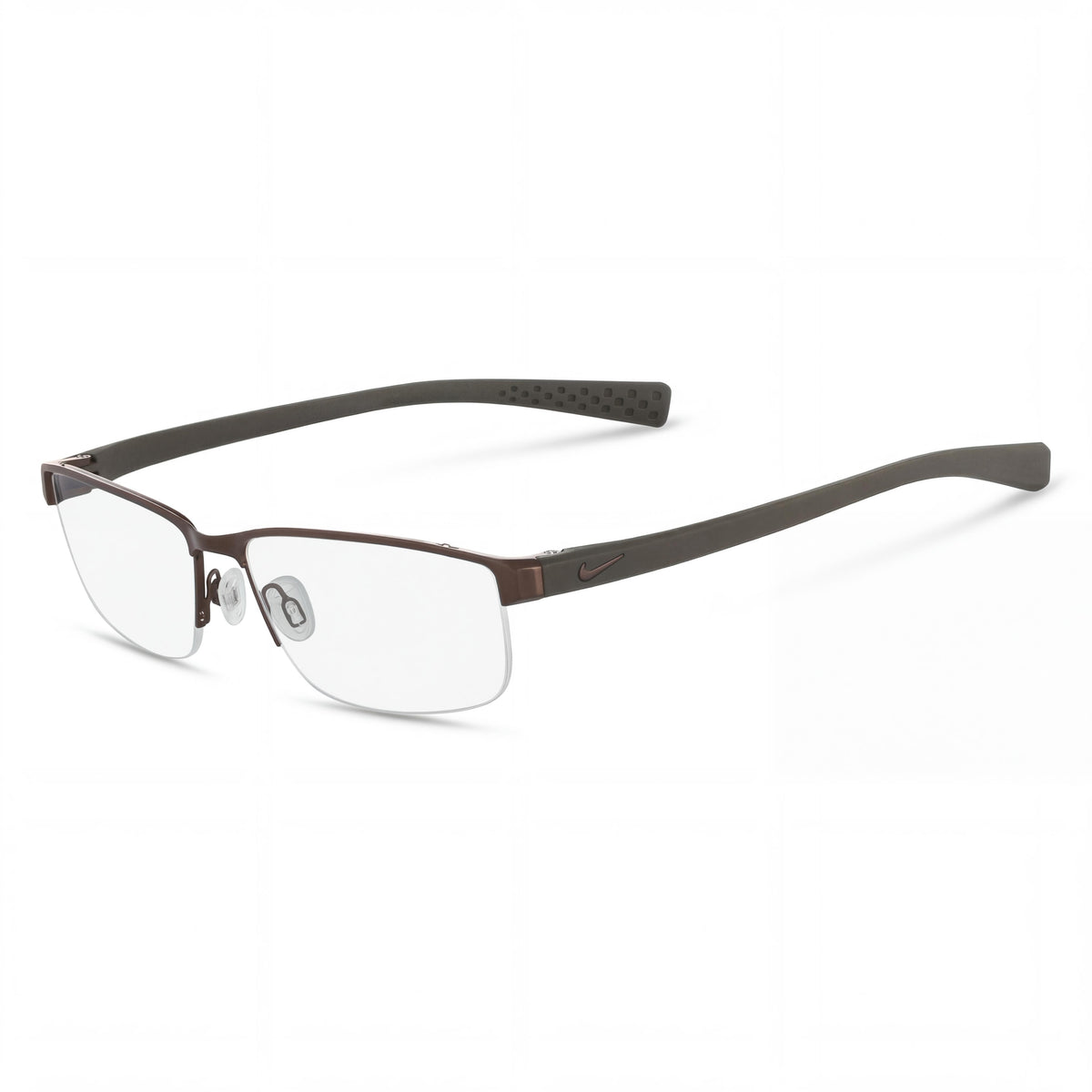 Gafas rectangulares Nike Walnut-Cargo Khaki para hombre, 56 mm, Photo 1