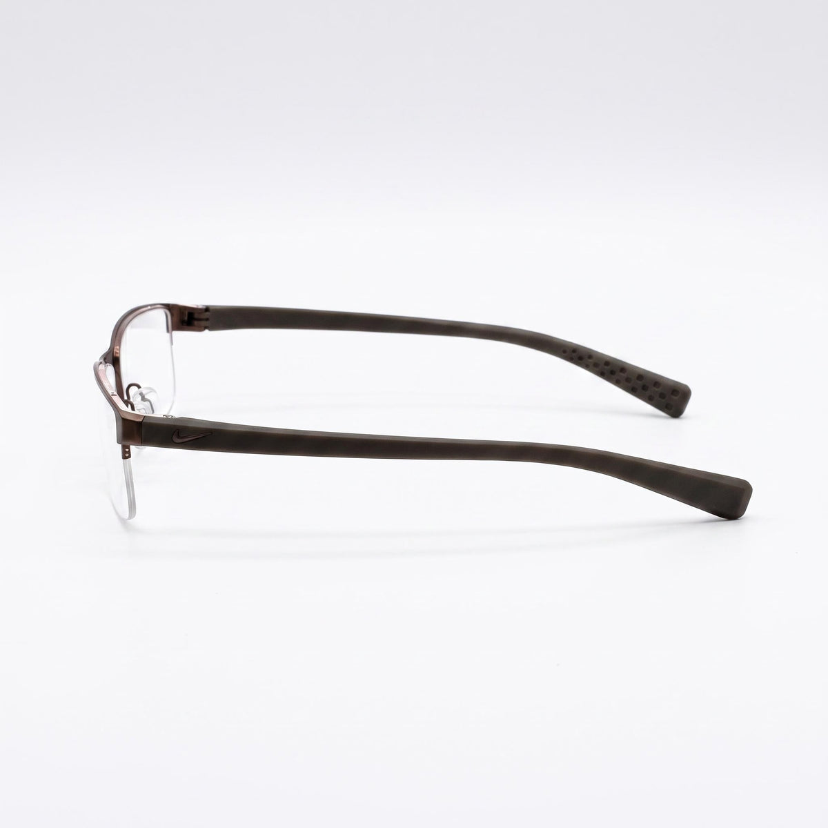 Gafas rectangulares Nike Walnut-Cargo Khaki para hombre, 56 mm, Photo 3