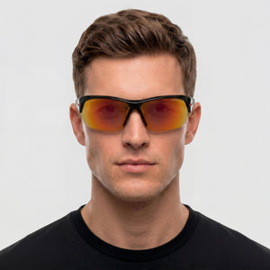 Nike Skylon Ace DV2163 Shield Sunglasses for Men — interior view, Non-Polarized lens detail