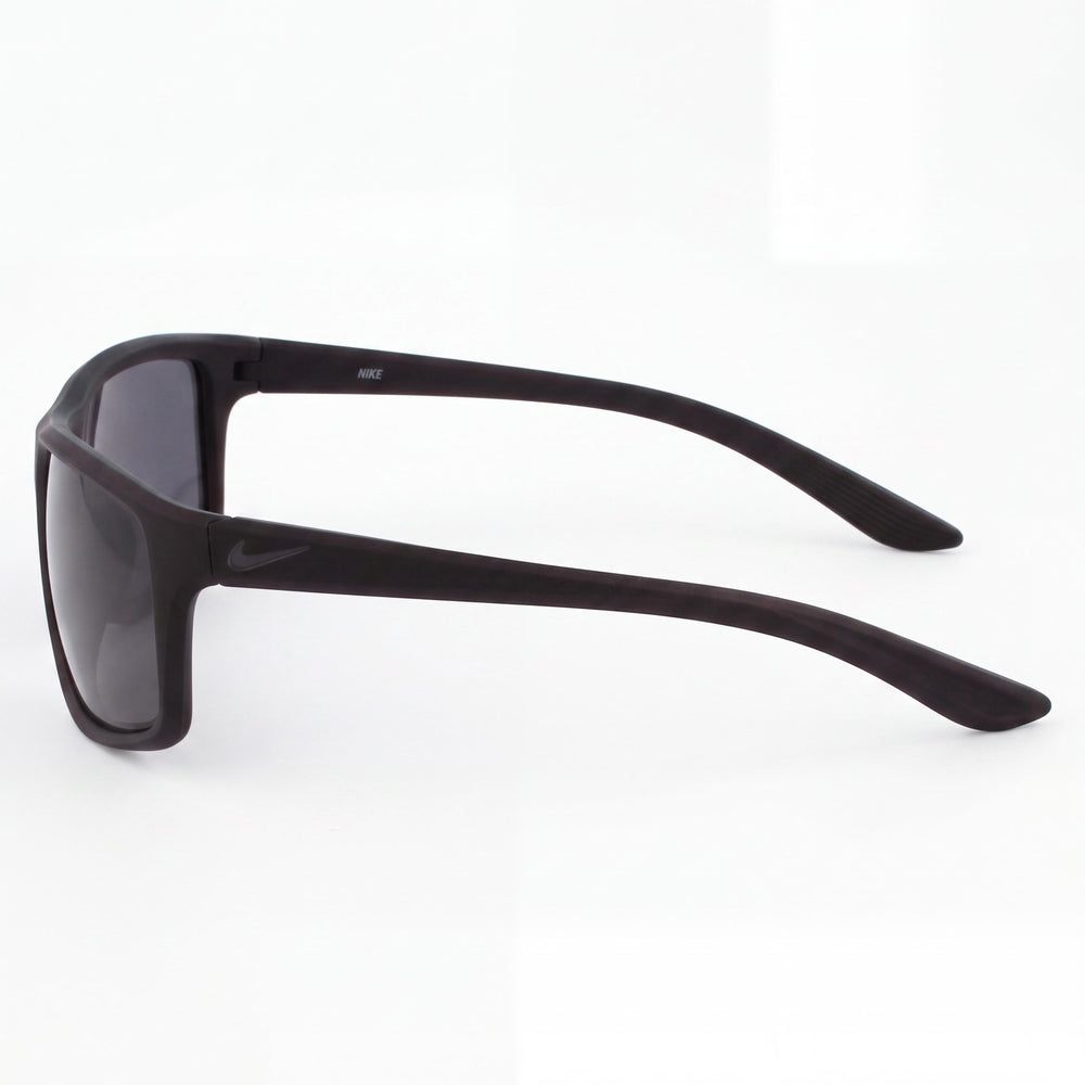 Nike V1112-001 Rectangle Sunglasses Unisex — side view, Non-Polarized Matte Black Anthracite lens