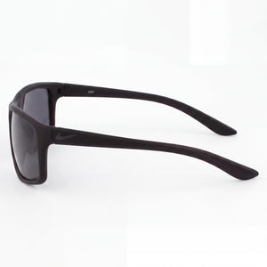 Nike V1112-001 Rectangle Sunglasses Unisex — side view, Non-Polarized Matte Black Anthracite lens