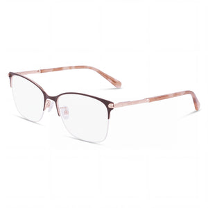 Nine West Nw8012 Pink Rectangle Eyeglasses for Men, Metal frame