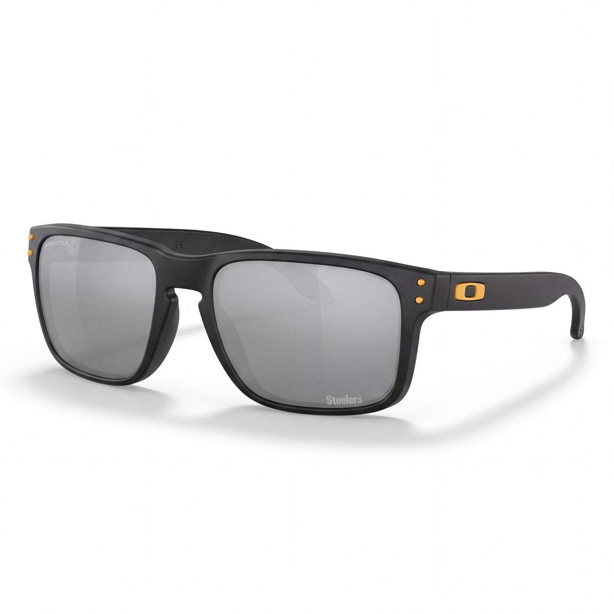 Gafas de sol Oakley Holbrook cuadradas para hombre, policarbonato negro mate, lentes espejadas Prizm Black Iridium, protección UV, 57 mm, Photo 1