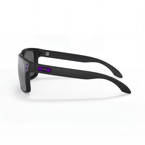 Oakley Holbrook Square Sunglasses Men — side view, Non-Polarized Prizm Black Iridium lens