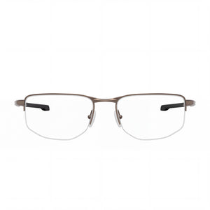 Oakley Ox3035 Addams 0.5 Rectangle Eyeglasses for Men — front view, Metal