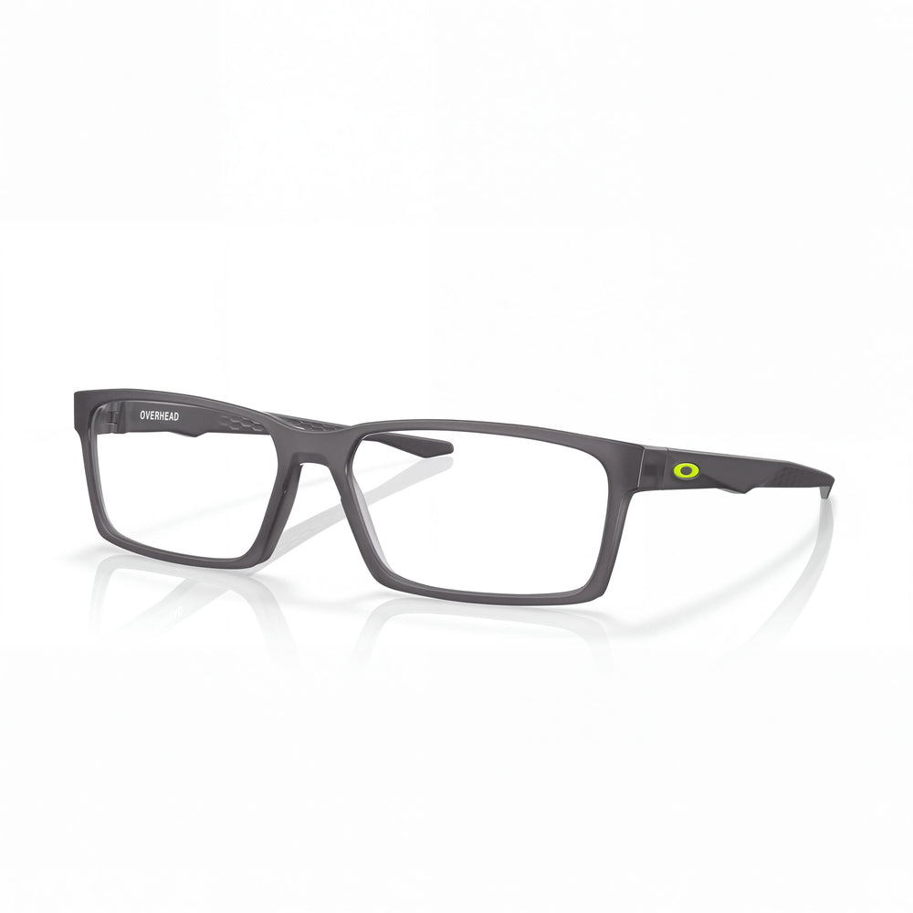 Oakley Ox8060 Overhead Satin Grey Smoke Rectangle Eyeglasses Unisex, O-Matter frame