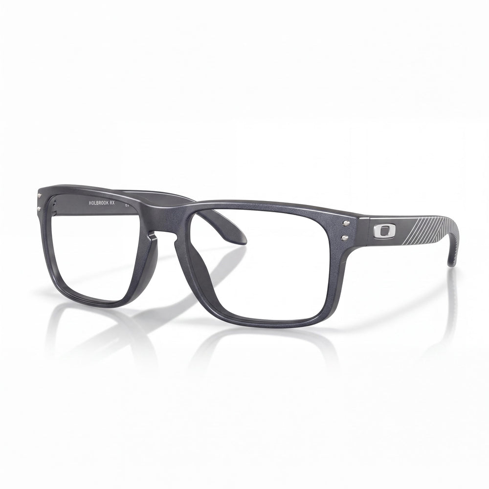 Oakley Ox8156 Holbrook Rx Gray Rectangle Eyeglasses for Men, Plastic frame