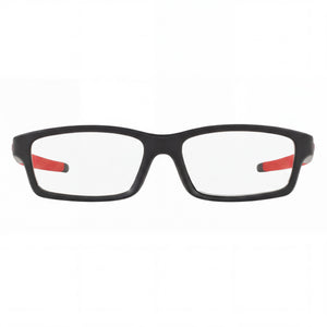 Oakley Youth Ox8111 Rectangle Eyeglasses Unisex — front view, Plastic