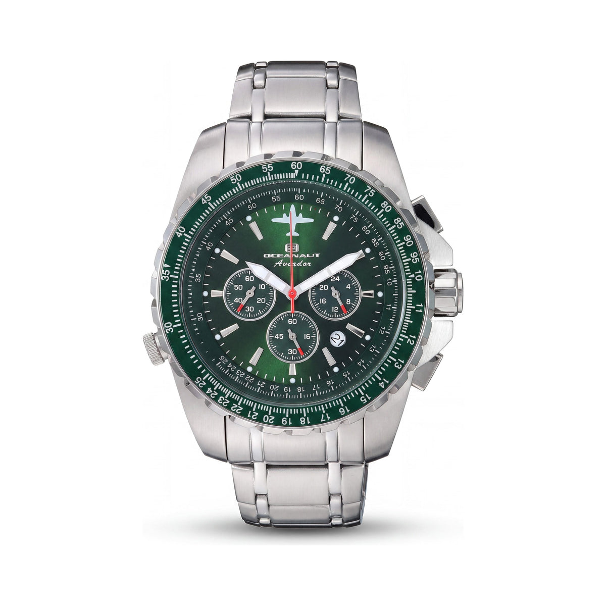 Oceanaut Aviador Men's Silver Chronograph Watch, 45mm, Photo 1