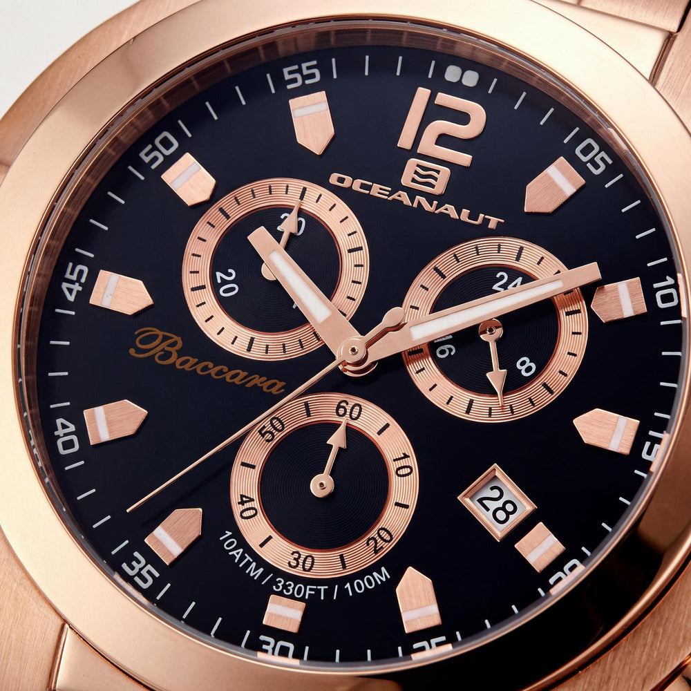 Oceanaut Baccara XL Men's Watch — front view, Quartz movement 50mm