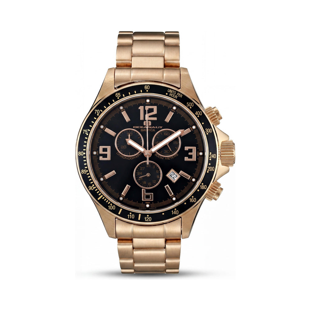 Oceanaut Baltica Gold Dial Stainless Steel Men's Watch, 42mm