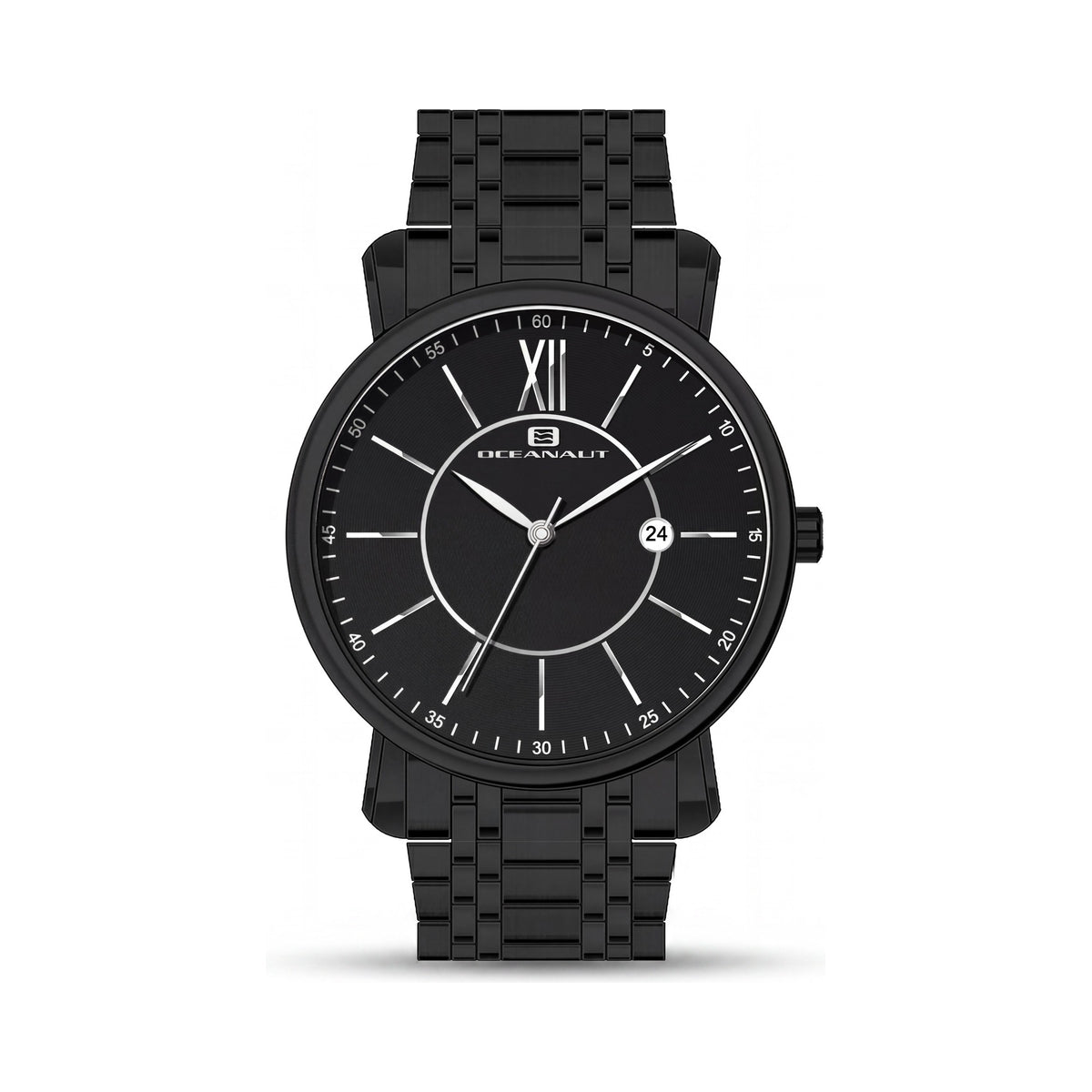 Reloj Oceanaut para hombre, esfera negra de acero inoxidable de 40 mm, Photo 1