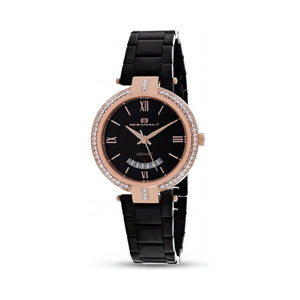 Oceanaut Black Dial Stainless Steel Women's Watch, 32mm