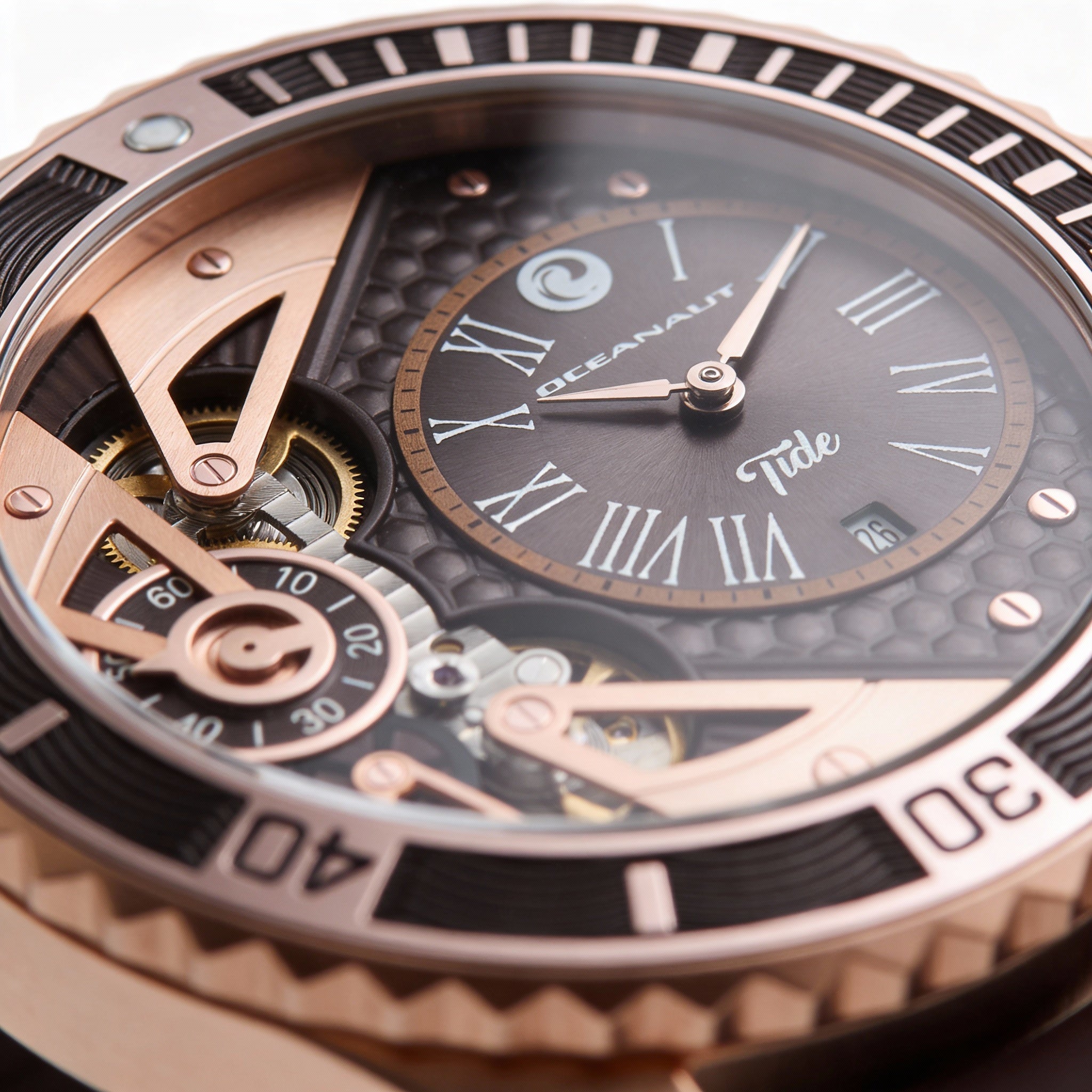 Oceanaut Men's Watch, Brown Dial Stainless Steel 40mm, Photo 2