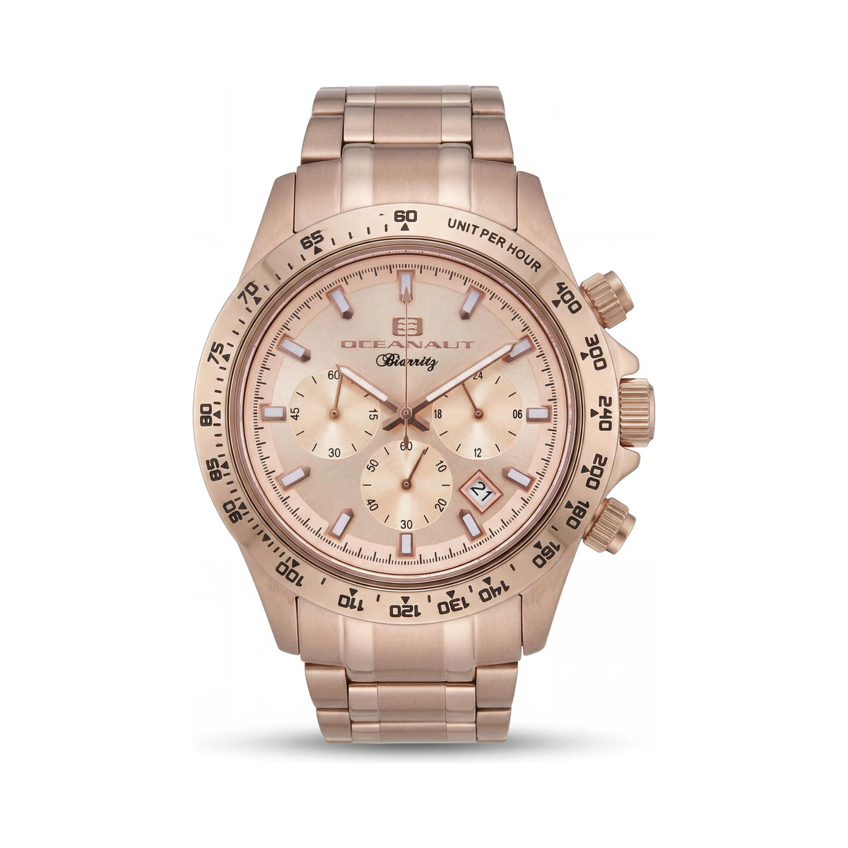 Reloj Oceanaut para hombre, esfera amarilla, acero inoxidable de 40 mm, Photo 1