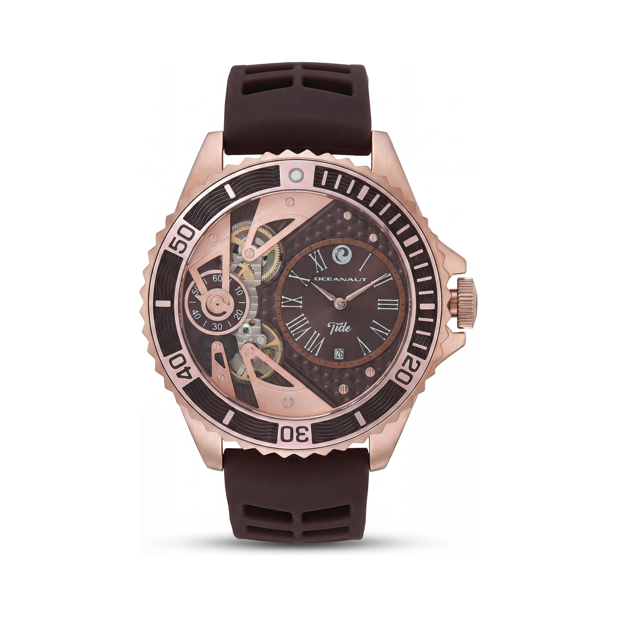 Oceanaut Men's Watch, Brown Dial Stainless Steel 40mm, Photo 1