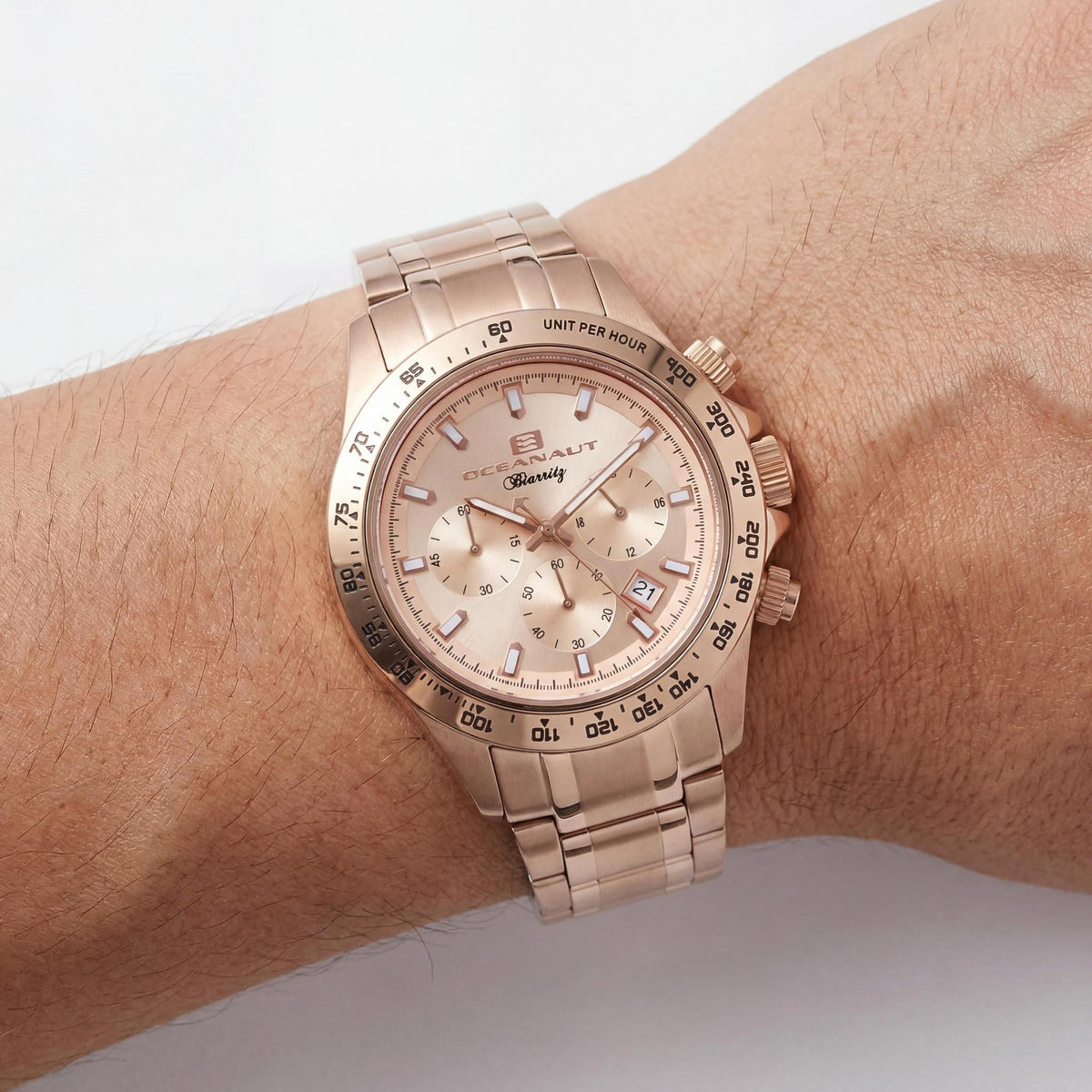 Reloj Oceanaut para hombre, esfera amarilla, acero inoxidable de 40 mm, Photo 3