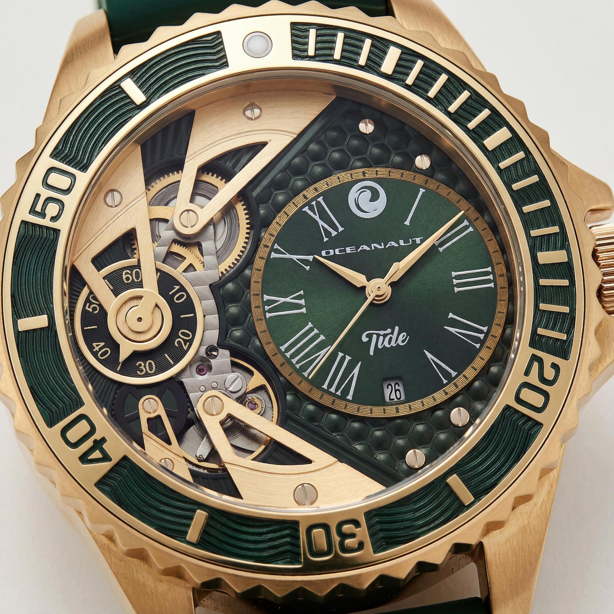 Oceanaut Reloj de cuarzo para hombre, esfera verde, acero inoxidable, Photo 2