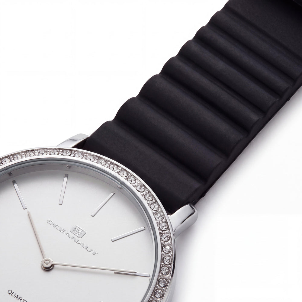 Oceanaut OC0260 Women's Watch — side view, Mineral crystal case 40mm