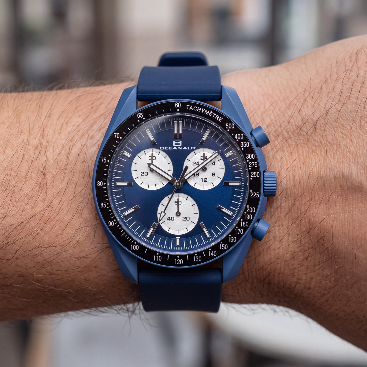 Reloj cronógrafo para hombre Oceanaut OC7584, azul, 40 mm, Photo 4
