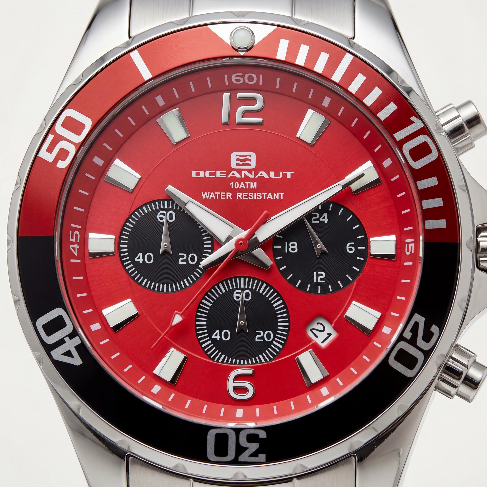 Oceanaut Men's Quartz Watch, Black Dial Stainless Steel, Photo 2