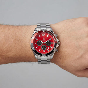 Oceanaut Men's Watch — side view, Stainless Steel case
