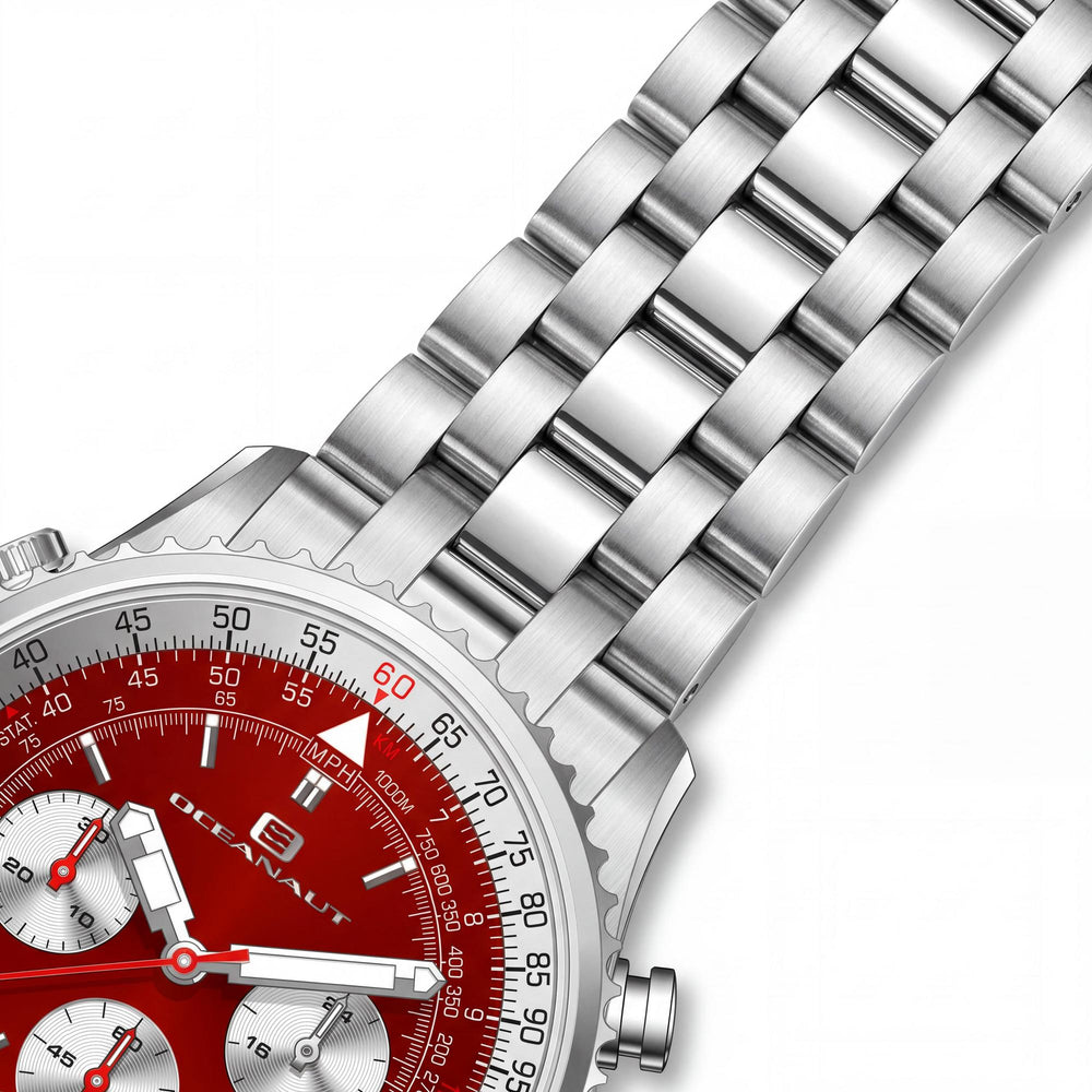 Oceanaut Men's Watch — side view, Stainless Steel case 40mm