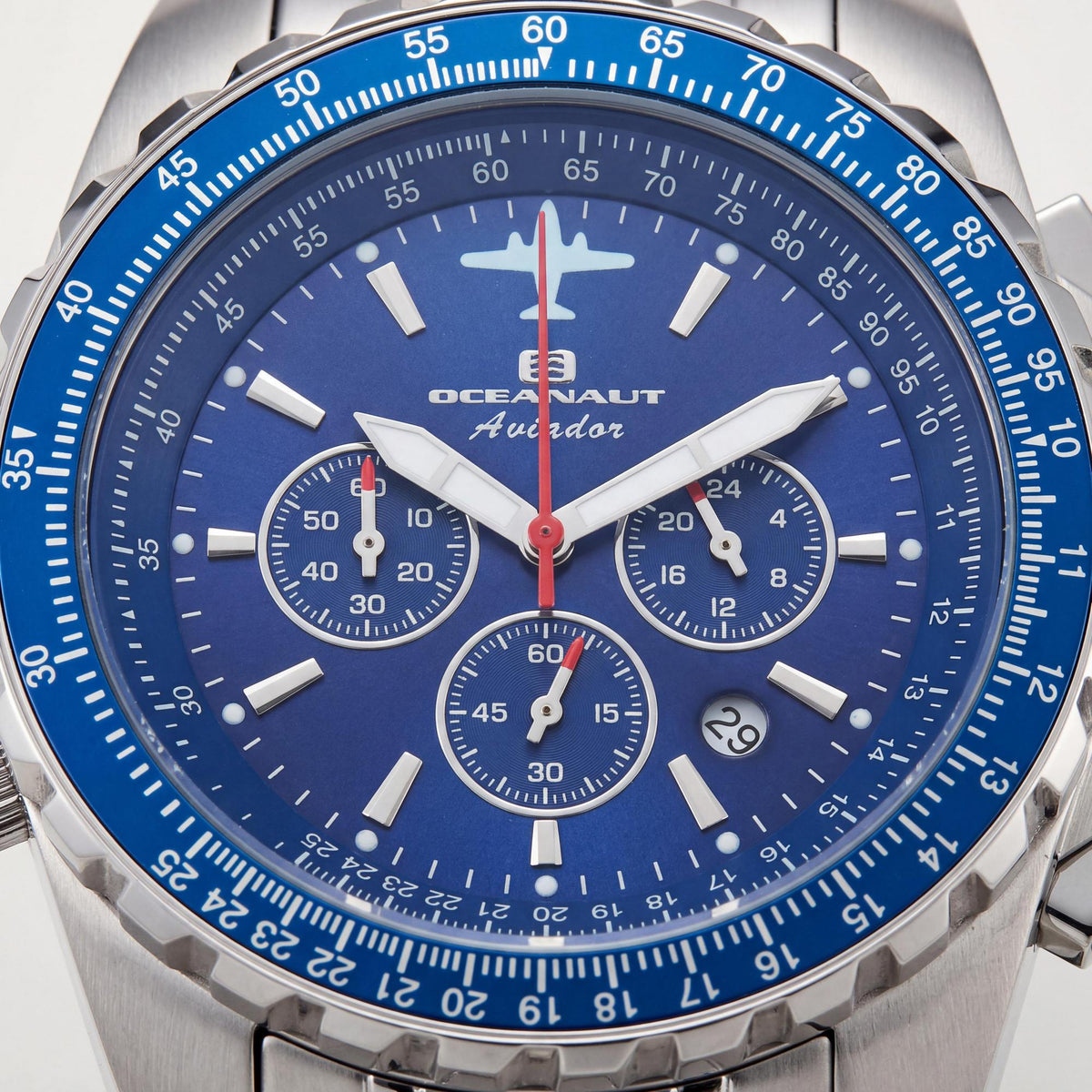 Oceanaut Men's Silver Chronograph Watch, 45mm, Photo 2