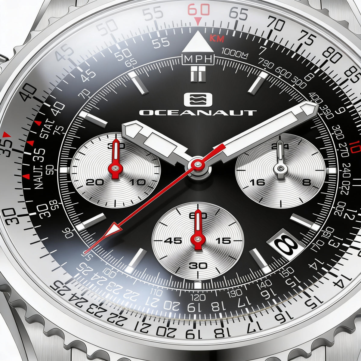 Oceanaut Men's Chronograph Watch, Silver Dial 40mm, Photo 2