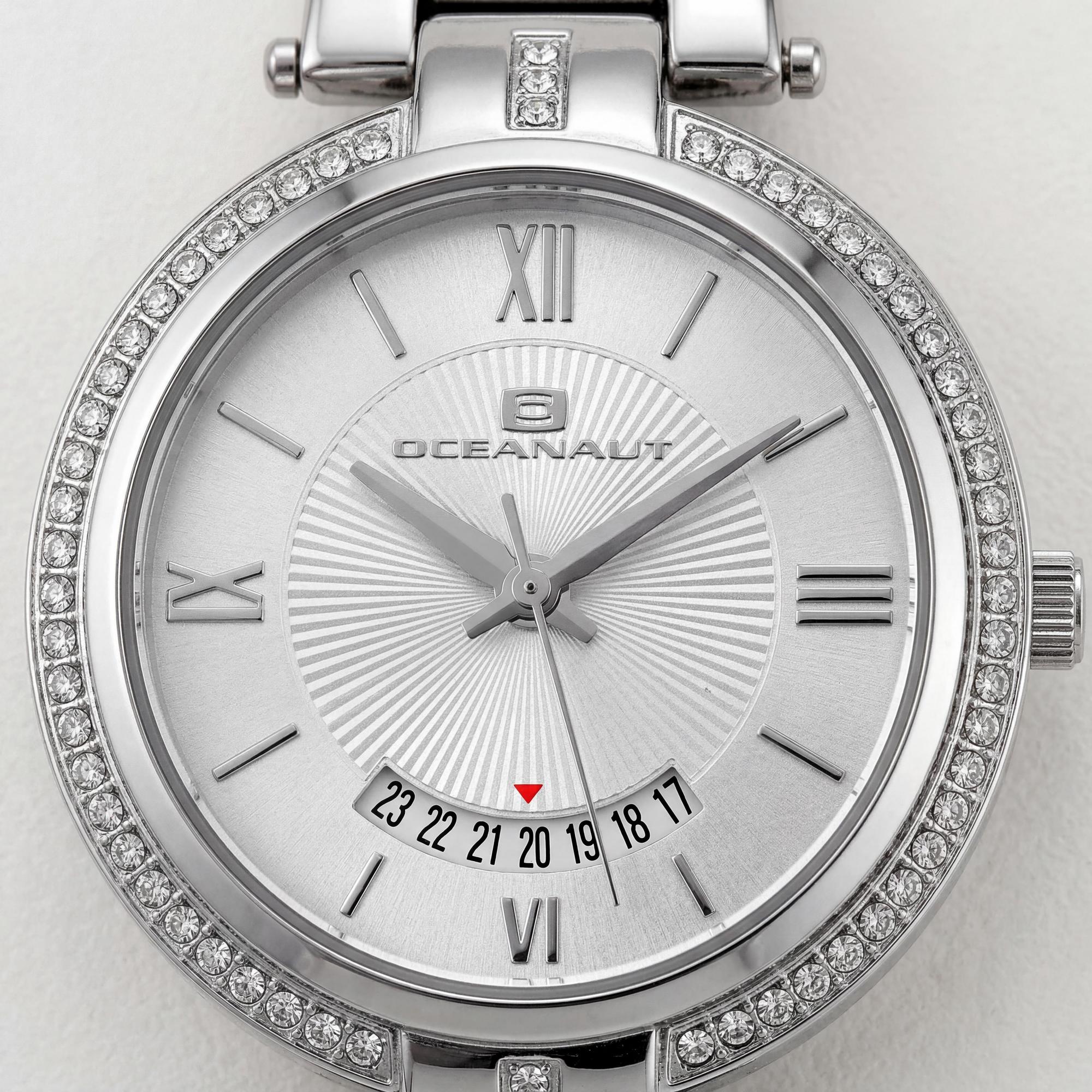 Reloj Oceanaut para mujer, esfera blanca de acero inoxidable de 32 mm, Photo 2