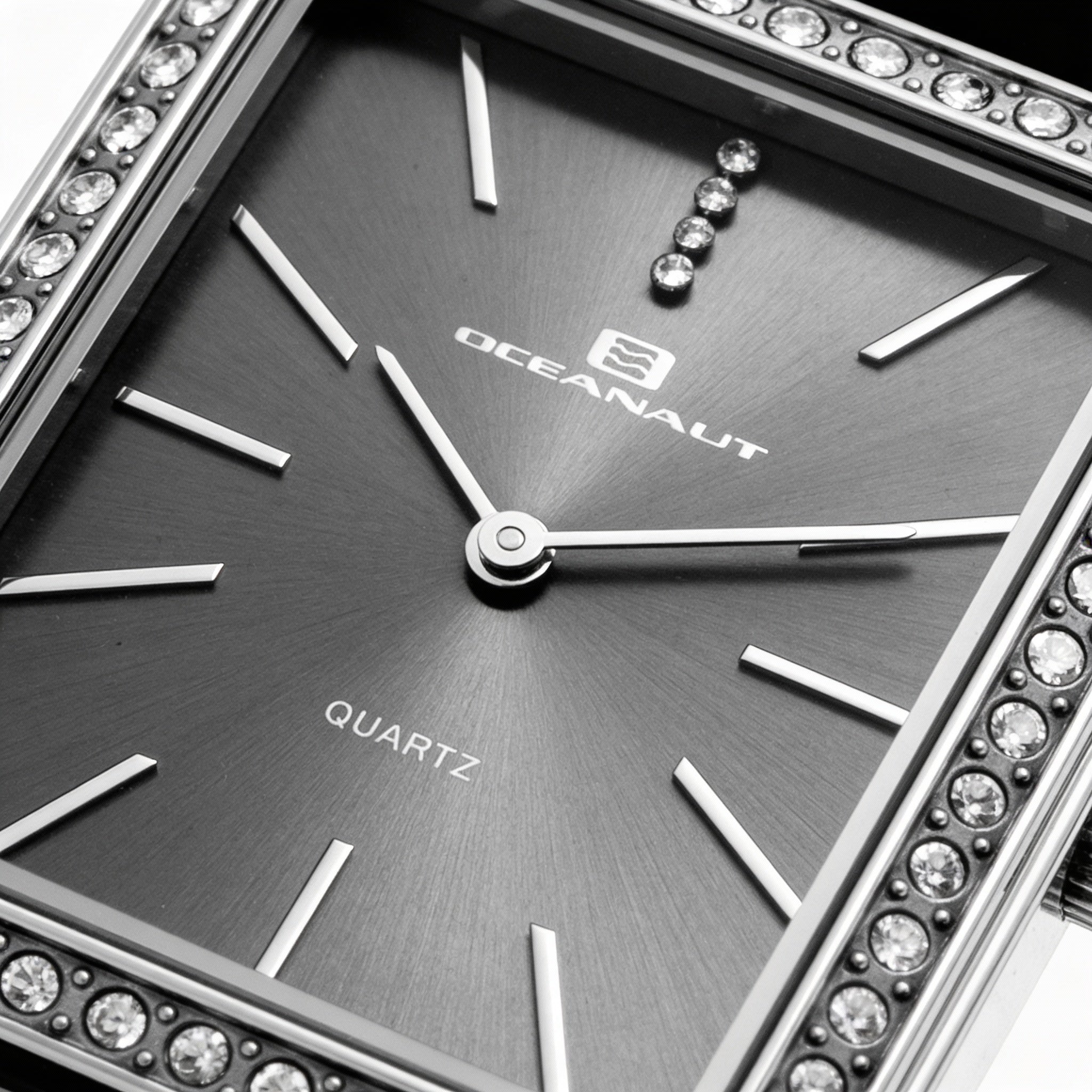 Reloj Oceanaut para mujer, esfera negra de acero inoxidable de 44 mm, Photo 2