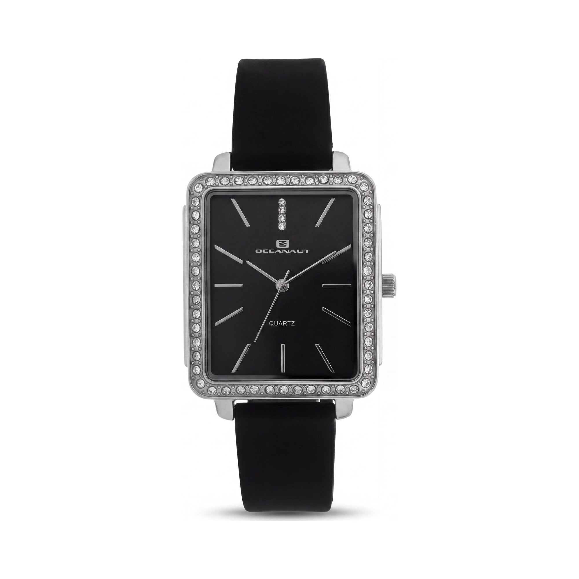 Reloj Oceanaut para mujer, esfera negra de acero inoxidable de 44 mm, Photo 1