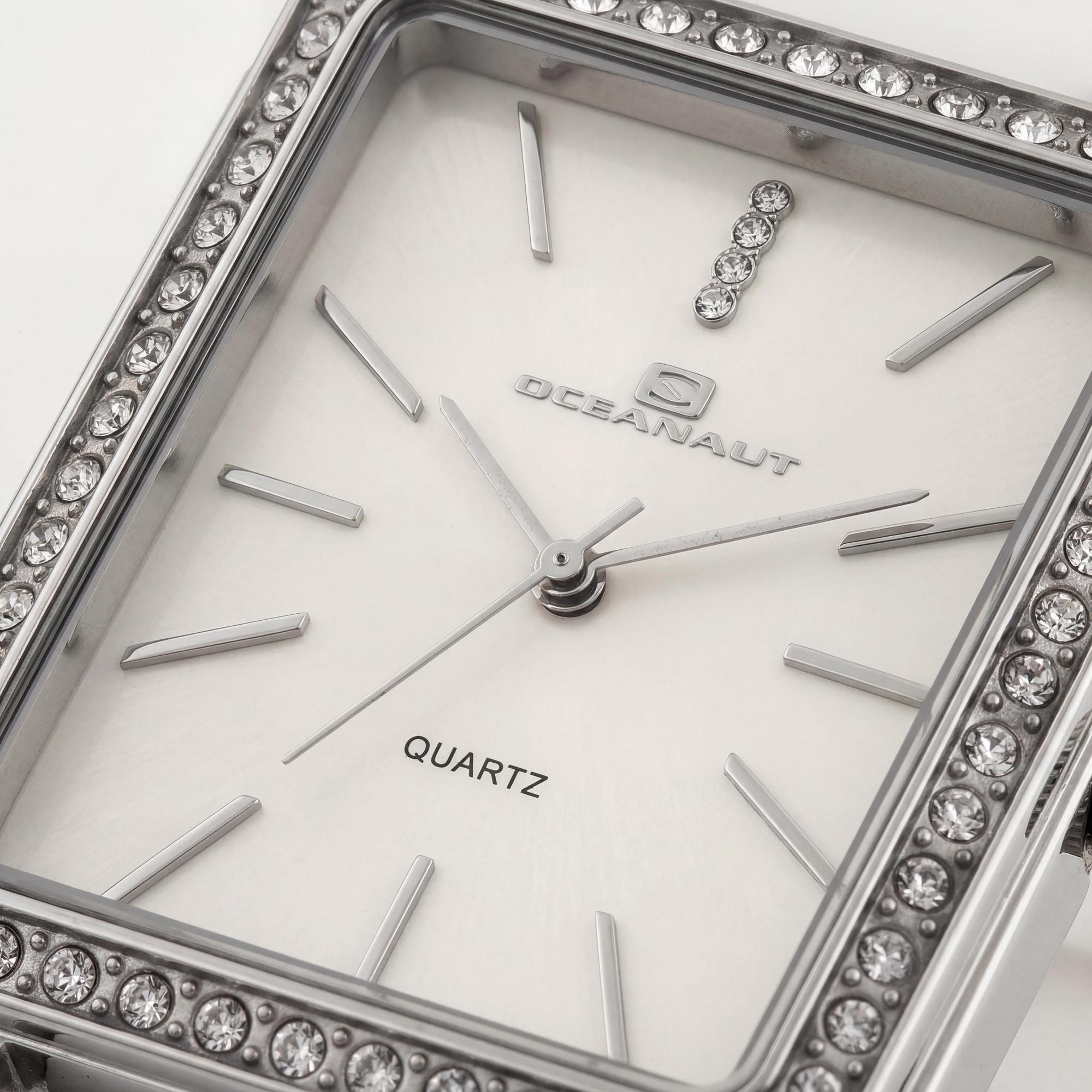 Reloj Oceanaut para mujer, esfera blanca de acero inoxidable de 44 mm, Photo 2