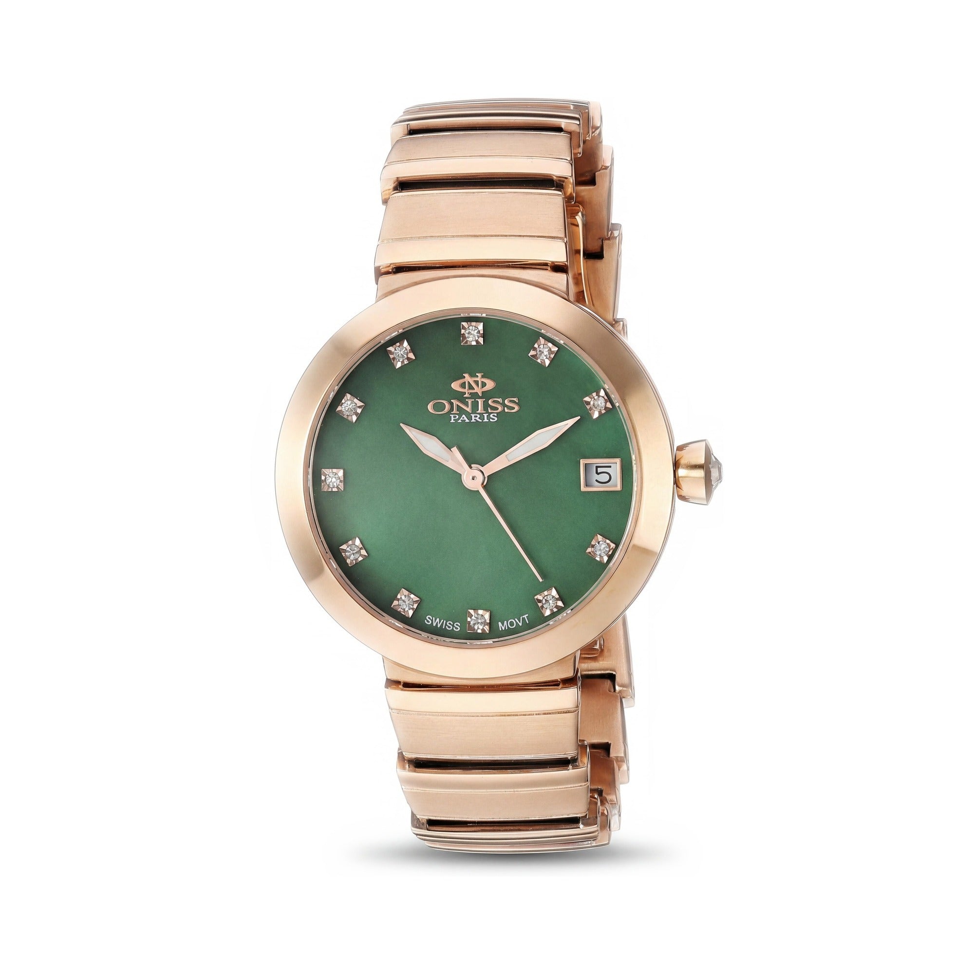 Reloj Oniss ON5559-30 para mujer, esfera rosa y verde de 33 mm, Photo 1