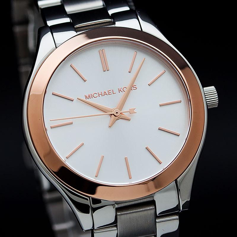 order Michael Kors Women's MK3514 Slim Runway Silver Watch