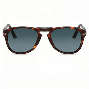 Persol Po0714 Folding Aviator Sunglasses Unisex — front view, Acetate frame