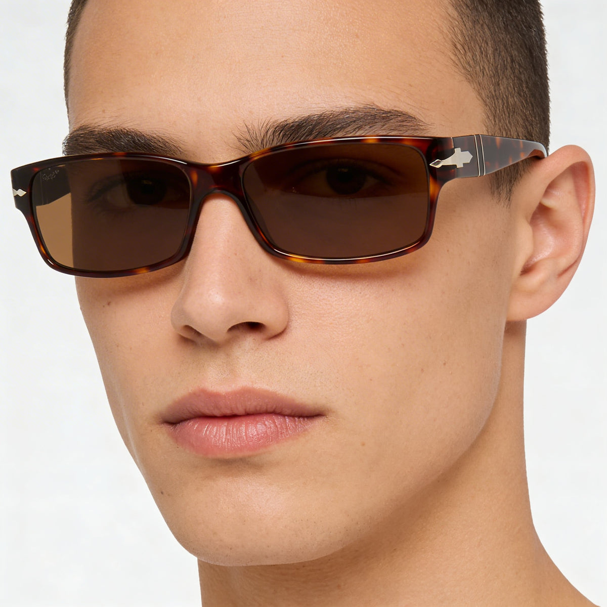 Persol Po2803s Havana/Brown Rectangle Sunglasses Unisex, 58mm, Photo 4