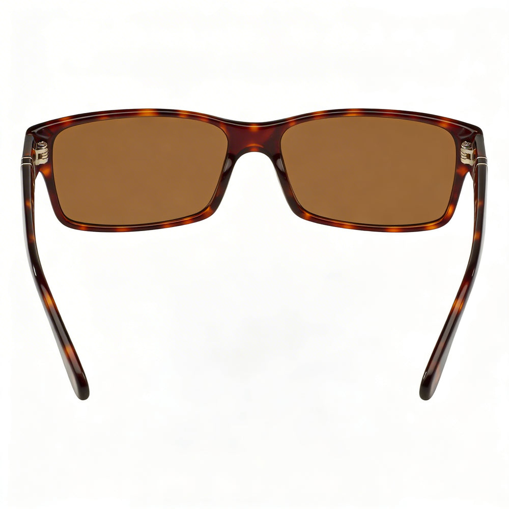 Persol Po2803s Rectangle Sunglasses Unisex — side view, Polarized Brown lens
