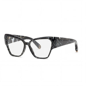 Philipp Plein Havana Cat Eye Eyeglasses for Men, Acetate frame